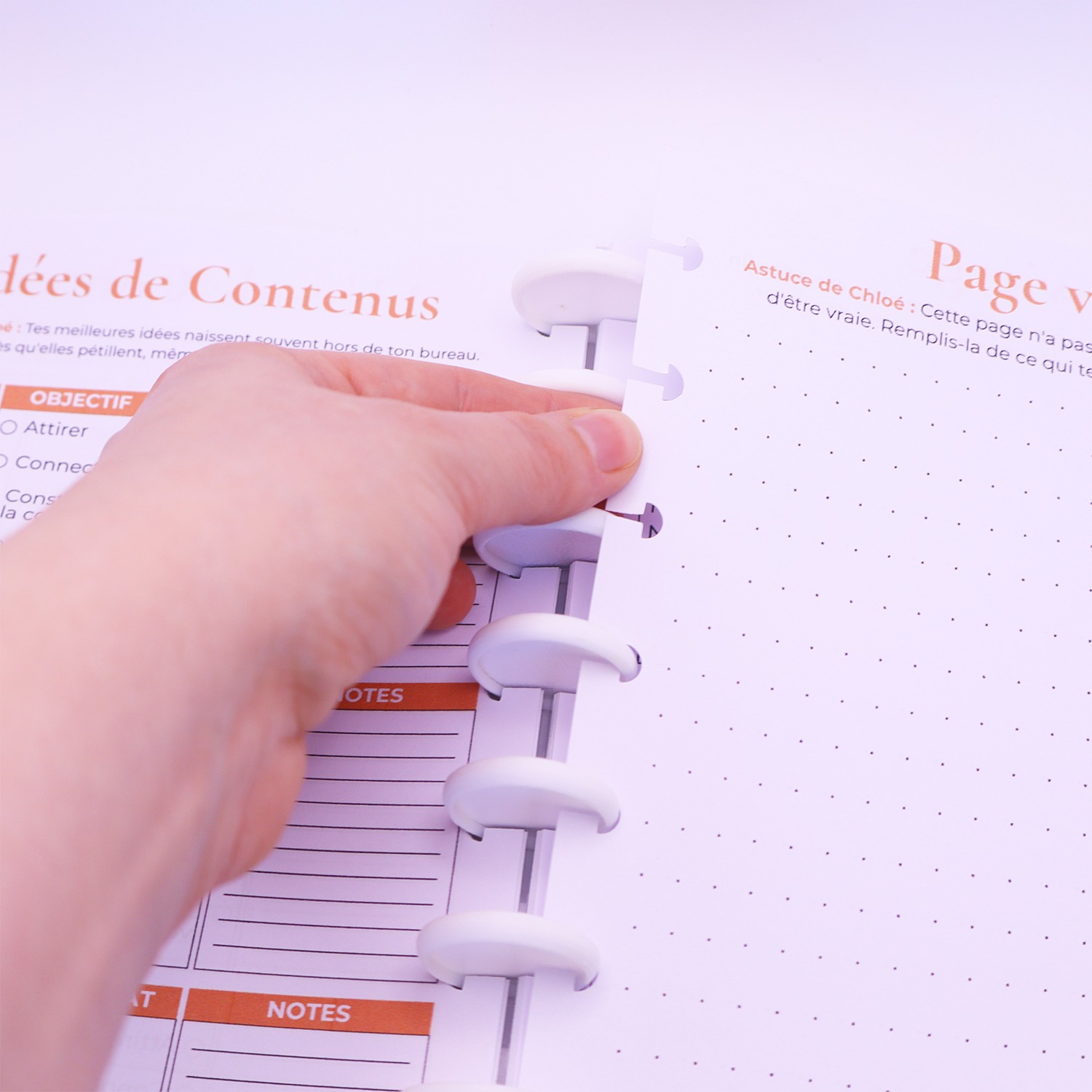 Remplis le carnet